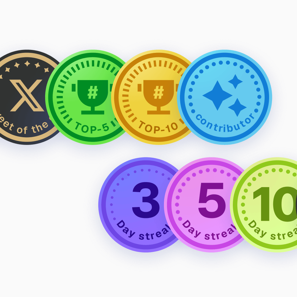 LivingIP achievement badges